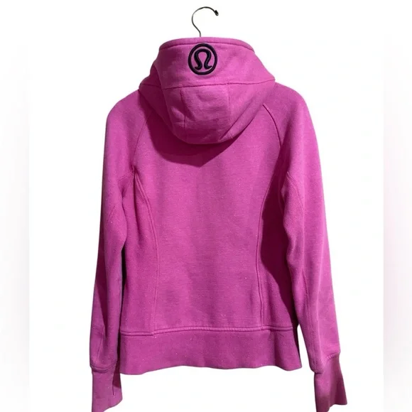 lululemon scuba hoodie women’s size 6. Sparkle heathered pink/Paris pink. - Picture 4 of 6
